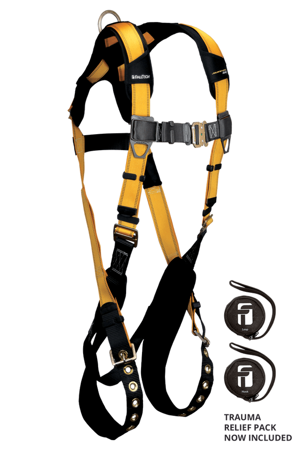 FallTech 7021 Harnais Journeyman Flex 1D standard en acier, sans ceinture
