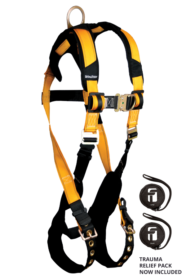 FallTech 7021FD Harnais d'escalade Journeyman Flex avec anneau en D sternal