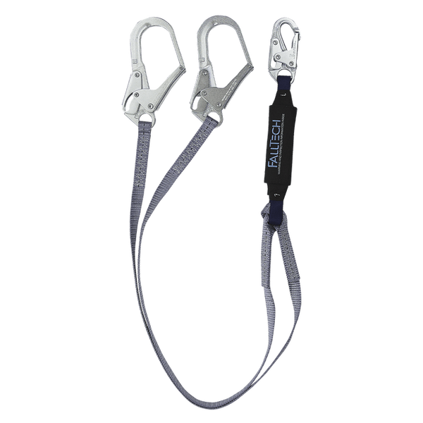 Longes doubles de 6 pi FallTech C826073, crochets d'armature | CSA Z259.11