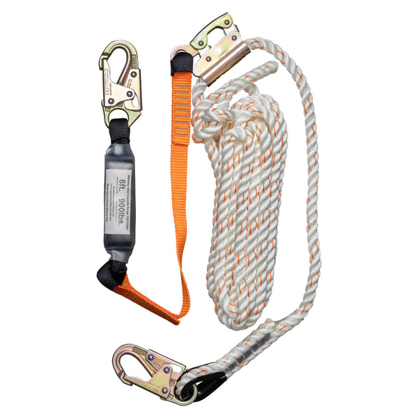 Malta Dynamics Vertical Lifeline Assembly with rope grab and shock pack