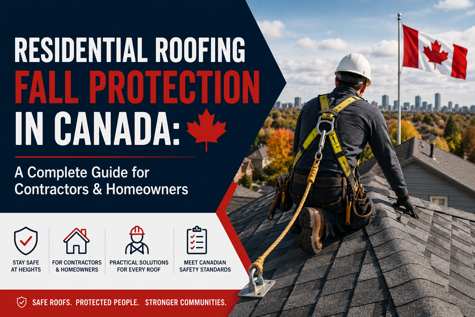 Residential Roofing Fall Protection in Canada: A Complete Guide for Contractors & Homeowners