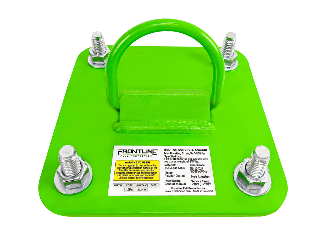 Frontline COP01 D-ring reusable anchor plate, second view