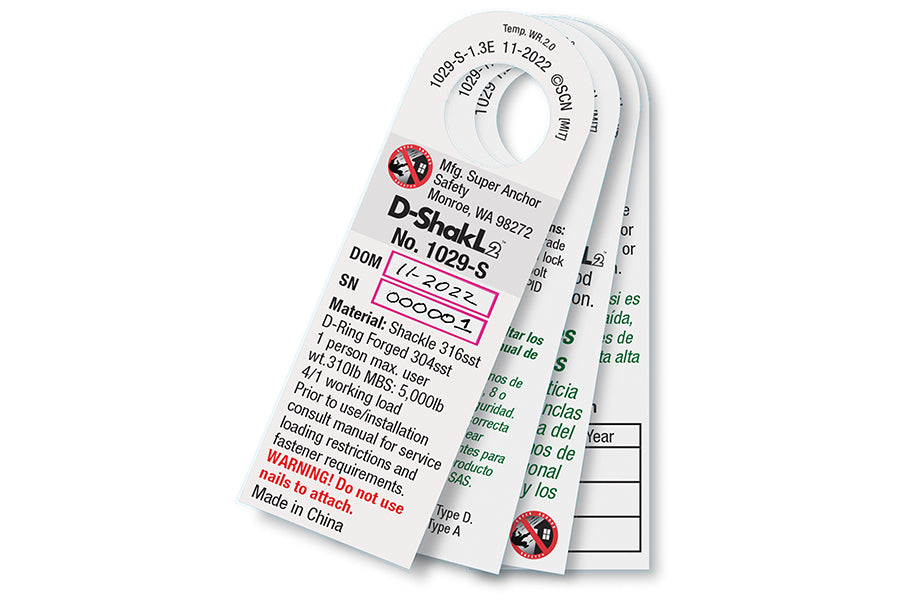 Super Anchor 1029-S stainless D-ShakL2, label pack