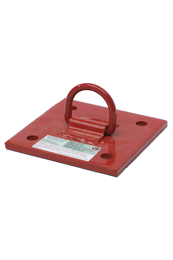 Anneau en D forgé CRA D-Plate avec revêtement en poudre rouge