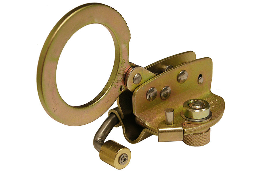 Super Anchor 4015-Z ADP rope grab included in the MAX-X 4078 kit, left angle view