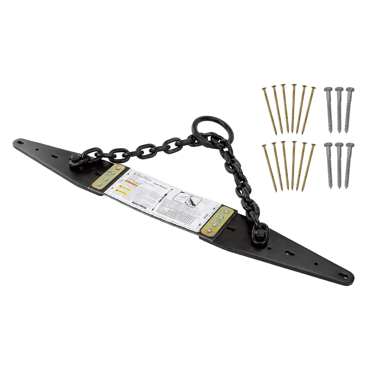 FallTech 7493A Ancrage à chaîne réutilisable robuste pour le bois | OSHA 1926.502