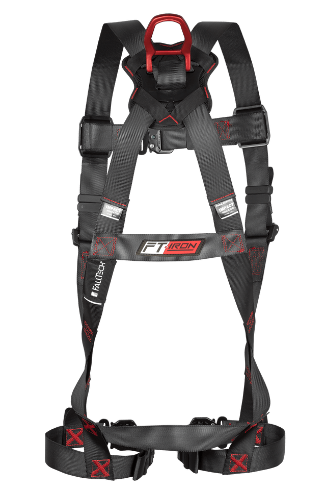 FallTech 8141 Harnais FT-Iron 1D, connexion rapide | CSA Z259.10