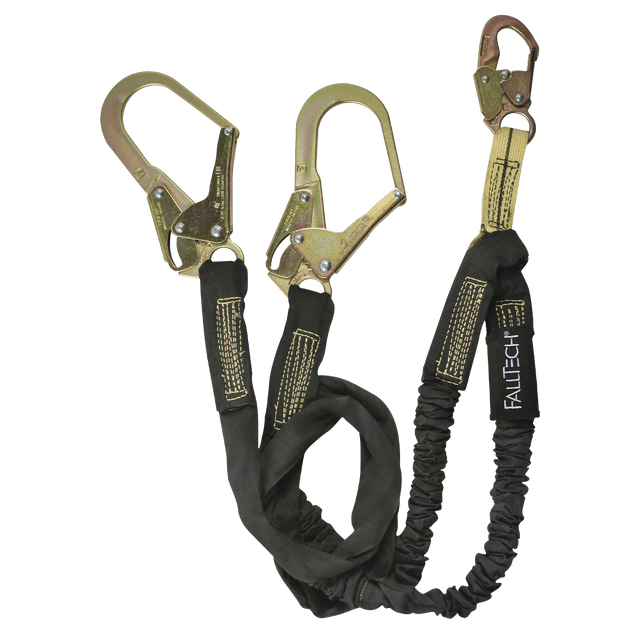 Longes doubles 6' WeldTech FallTech C8242Y3, mousquetons à grande ouverture | CSA Z259.11