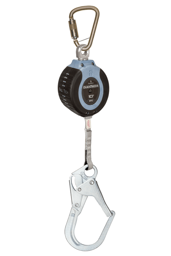 FallTech C82710SC3 Antichute rétractable à sangle DuraTech 3 m, Crochet à armature | CSA Z259.2.2