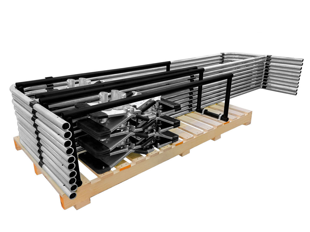 Kit de système de garde-corps non pénétrant GUS10 de première ligne – Protection de bord de toit conforme à l'OSHA de 100 pi Canada