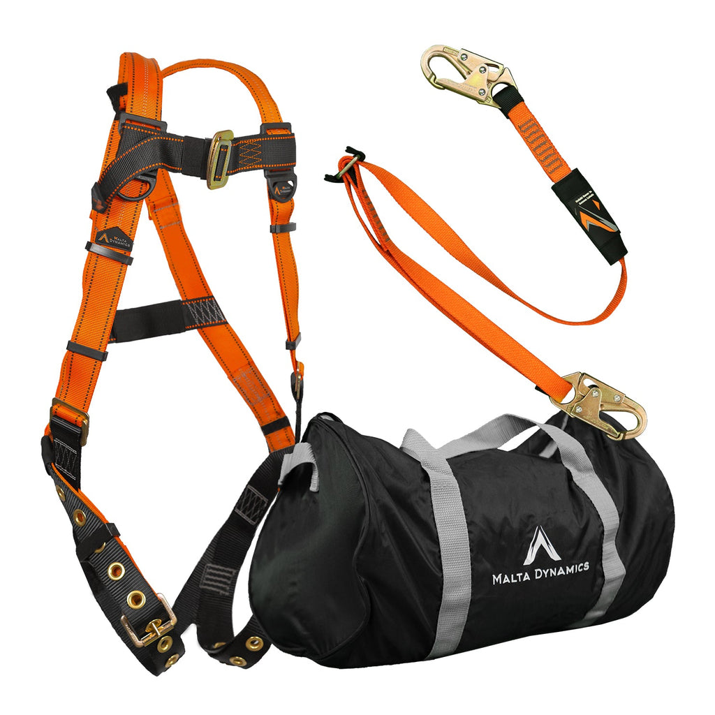 Malta Dynamics aerial lift fall restraint kit contents