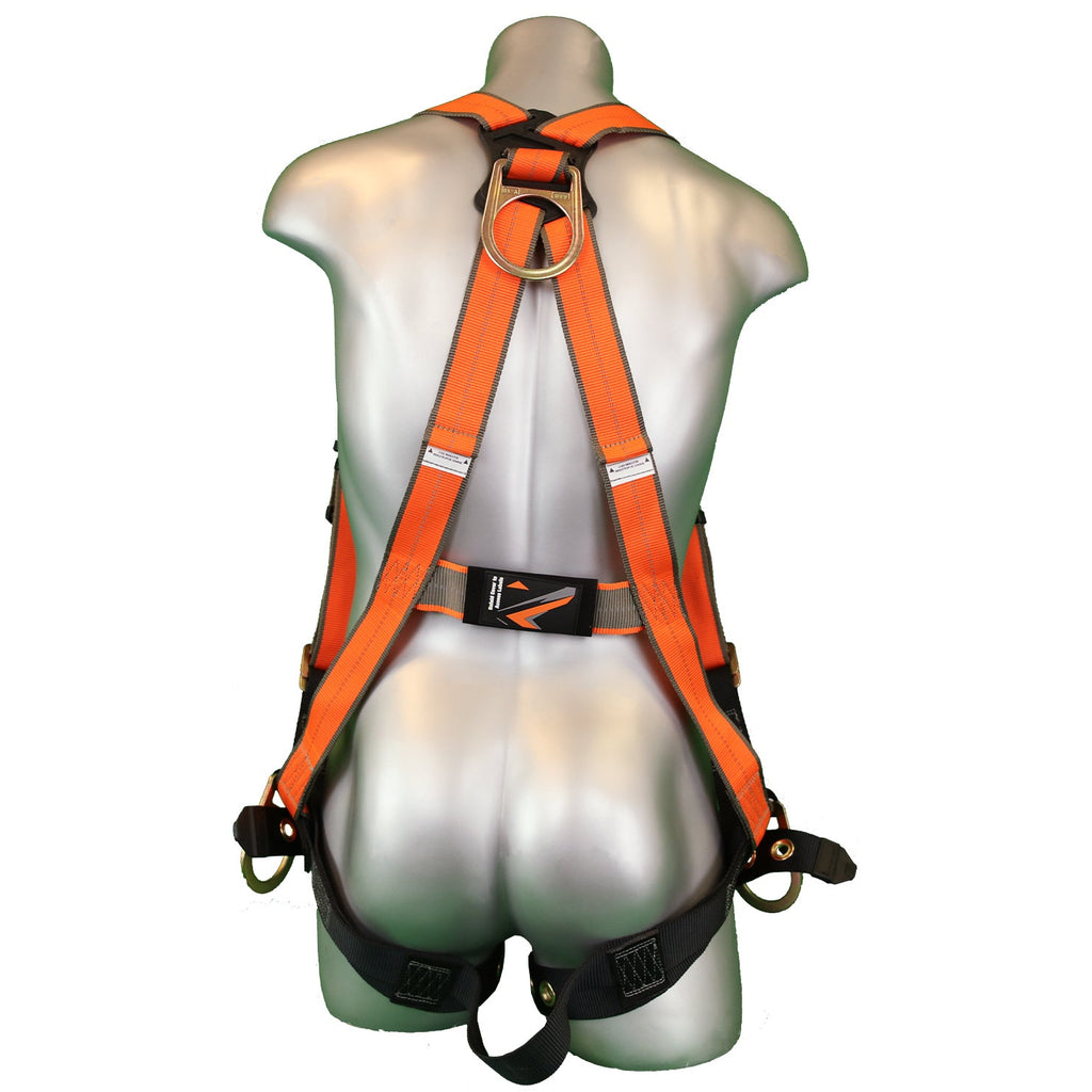 Malta Dynamics B1102 Warthog Side D-Ring harness, front and back view