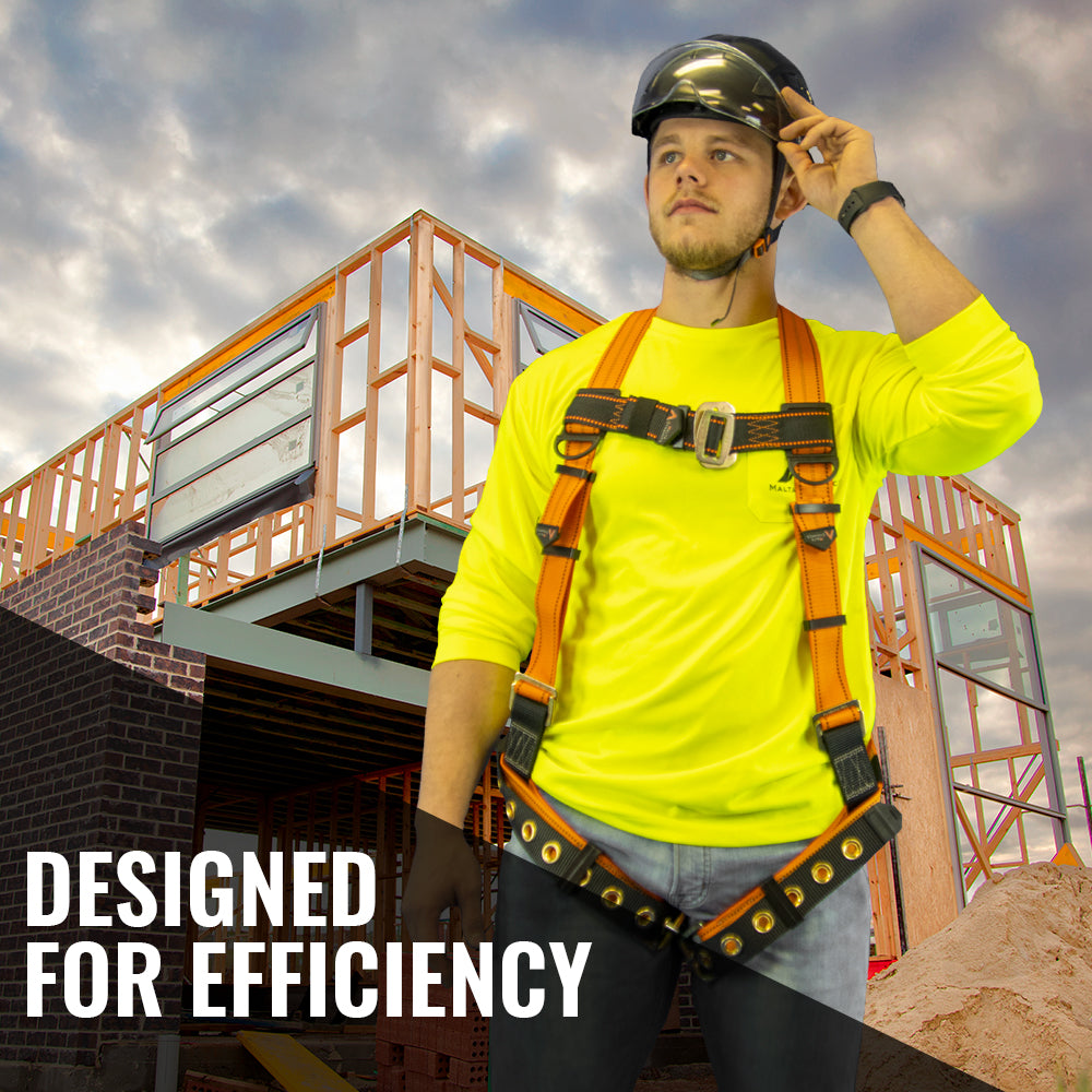 Worker wearing a Malta Dynamics Warthog harness