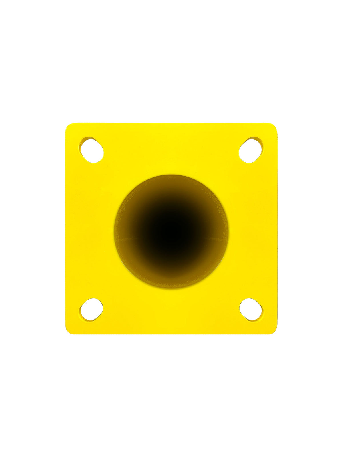 Frontline SB steel safety bollard, base view