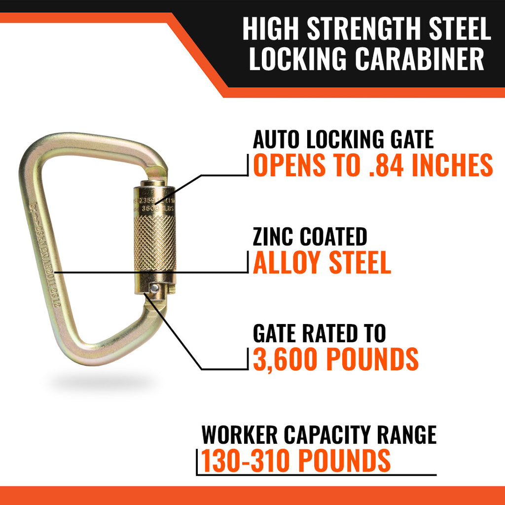 Malta Dynamics C1000 Steel Locking Carabiner - View 4