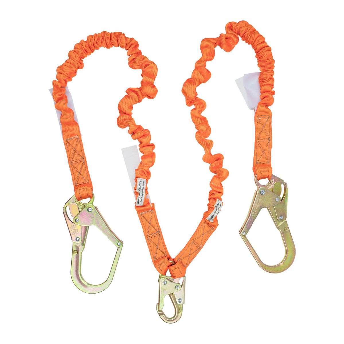 Malta Dynamics C5117 double-leg rebar hook lanyard, front view