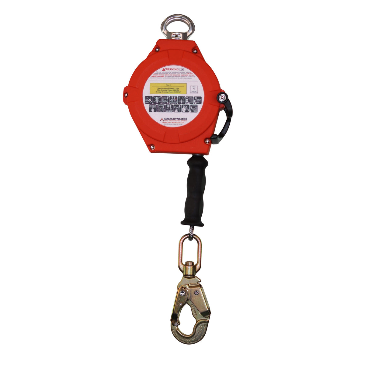Malta Dynamics C9000 Hybrid Hog 20'/30' Self-Retracting Lifeline, G2 back view