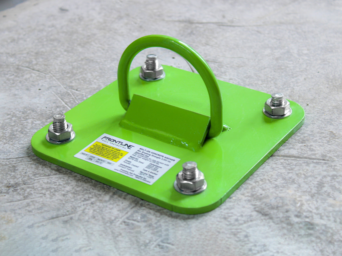 Frontline COP01 D-ring reusable anchor plate, angled view
