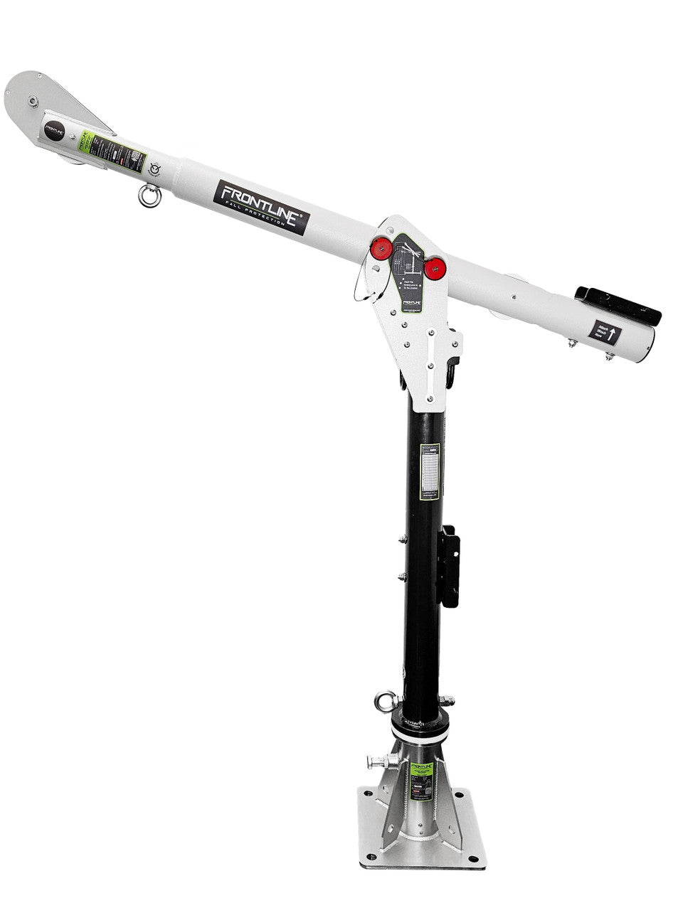 Frontline DAC davit arm system on floor mount