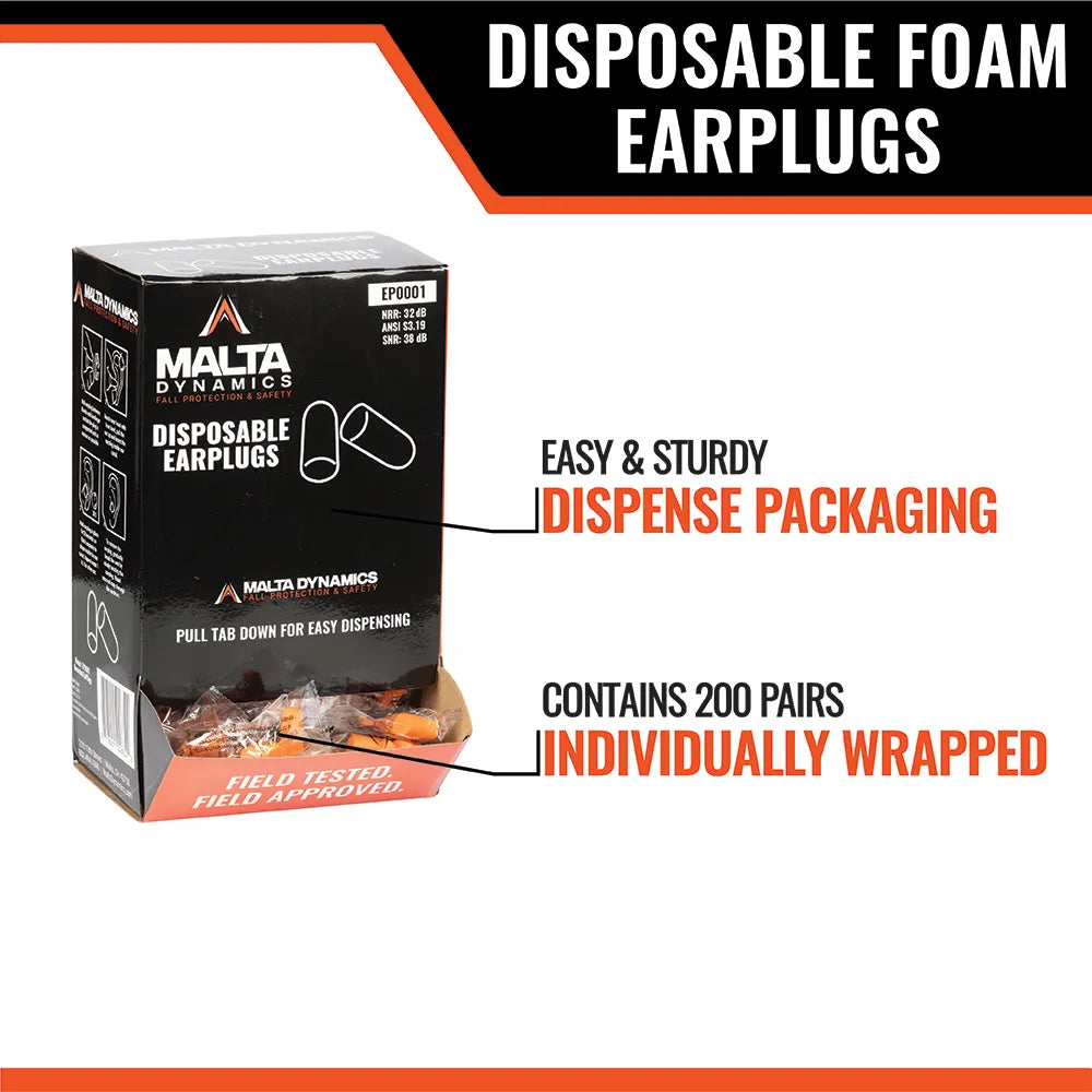 Malta Dynamics EP0001 Disposable Earplugs - View 3