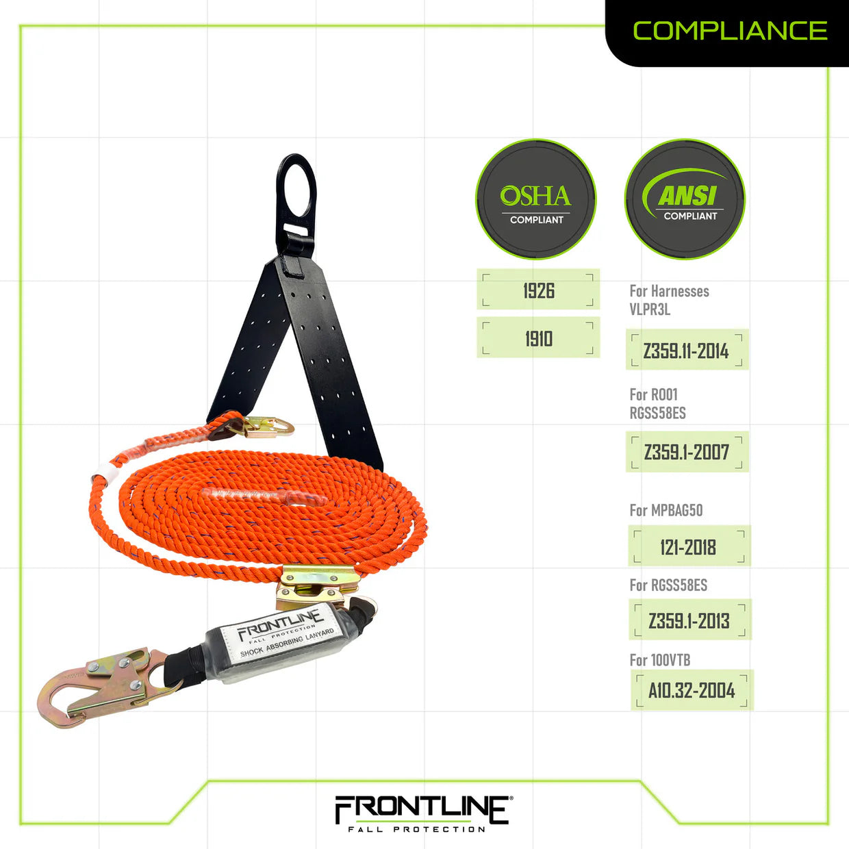Frontline RK050V50 Combat™ Plus Kit complet de protection antichute pour couvreurs | Canada
