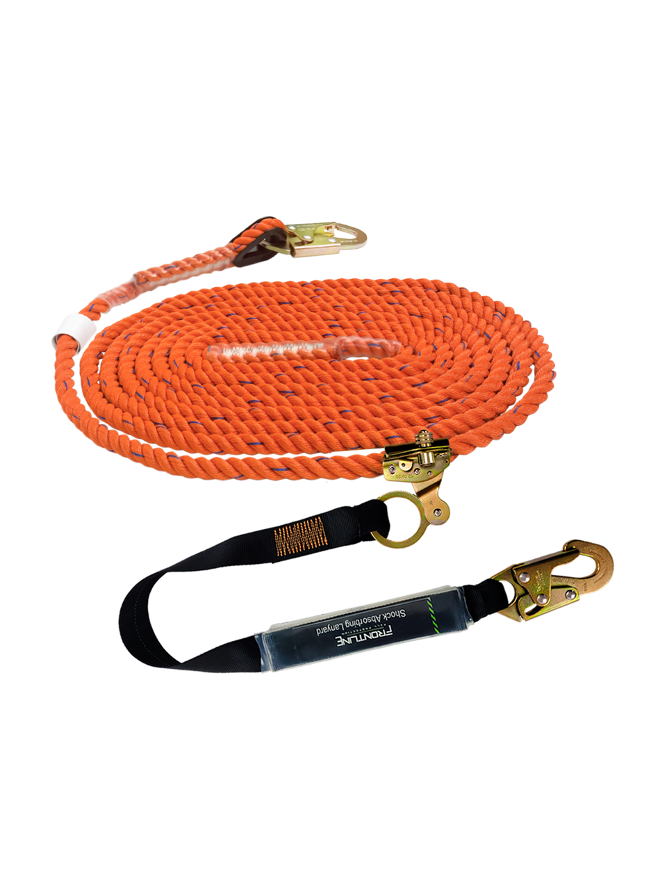 Frontline VLP-RGSS58ES premium vertical lifeline with openable rope grab and shock pack