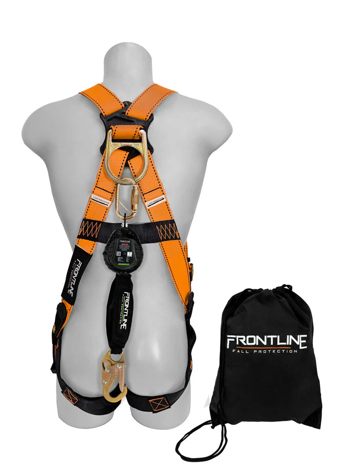 Kit antichute Frontline K100-RPW061S Combat™ Conformité | Harnais et antichute à rappel automatique 6 pi Canada