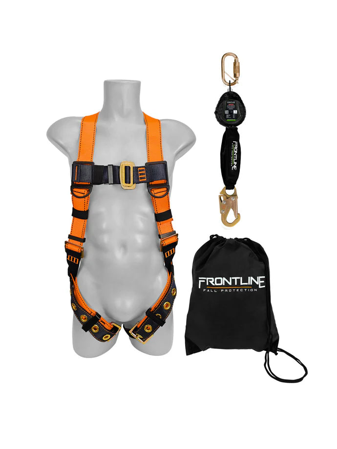 Kit antichute Frontline K100-RPW061S Combat™ Conformité | Harnais et antichute à rappel automatique 6 pi Canada