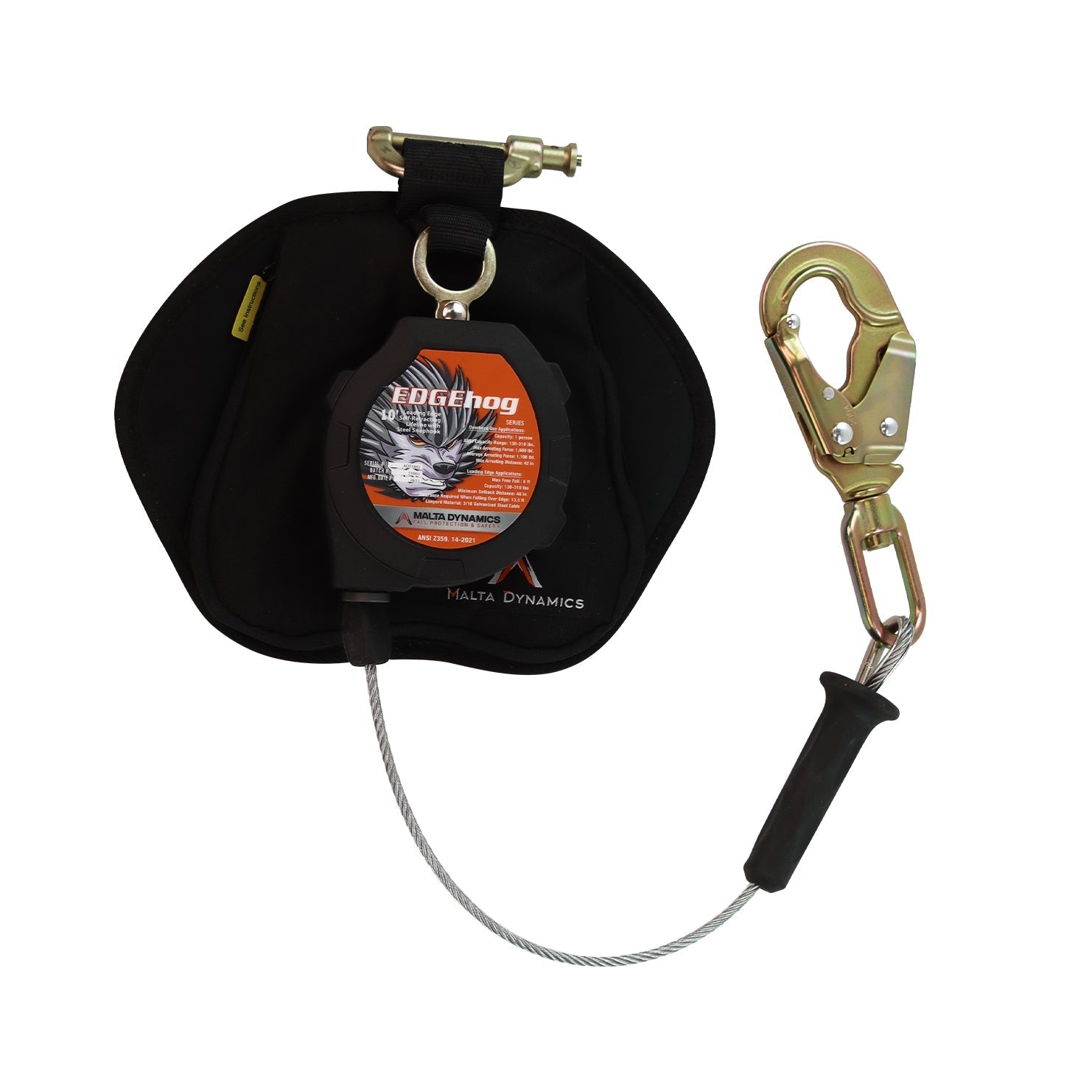 Malta Dynamics LE3311 Edgehog 10 foot leading-edge self-retracting lifeline