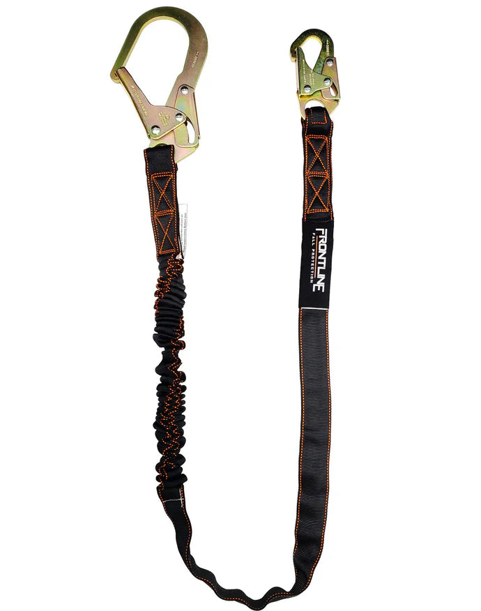 Longe antichute Frontline LIS61R Combat™ à une jambe de 6 pi avec crochet à armature et absorbeur de chocs interne | Protection contre les chutes OSHA Canada