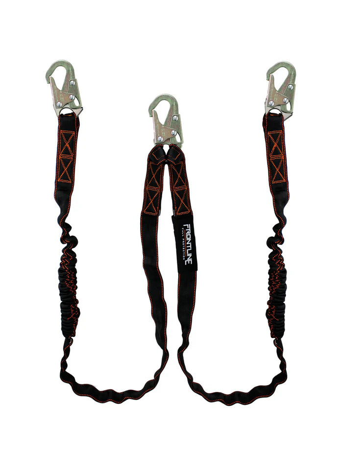 Longe double antichoc Frontline LIS62S Combat™ 6' avec mousqueton | ANSI Z359.13 | Canada