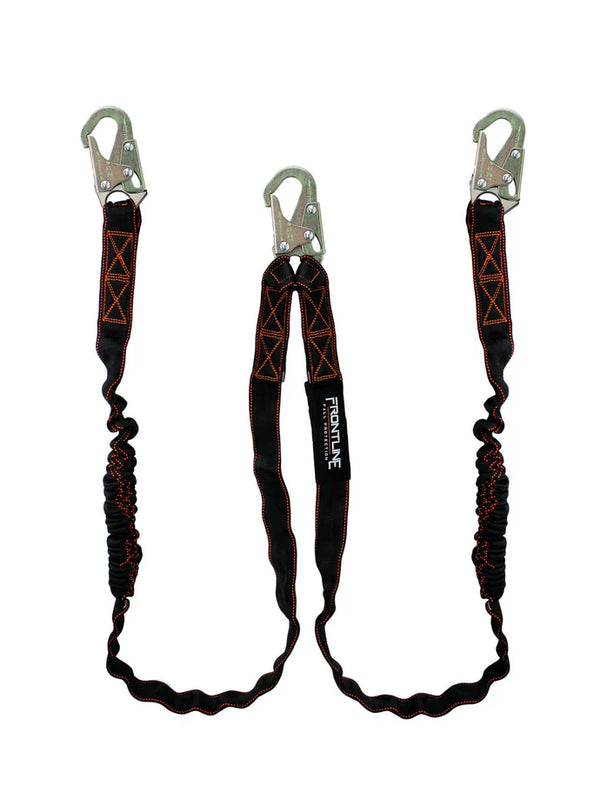 Longe double antichoc Frontline LIS62S Combat™ 6' avec mousqueton | ANSI Z359.13 | Canada