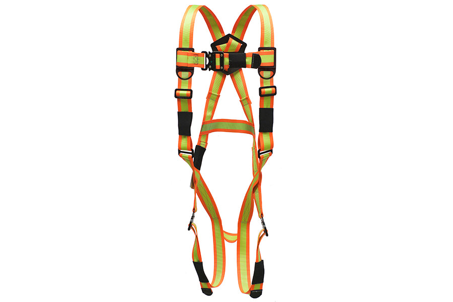 Super Anchor 6001 Pro-Series Fall Arrester Hi-Viz harness included in the MAX 3001 bucket kit, front view