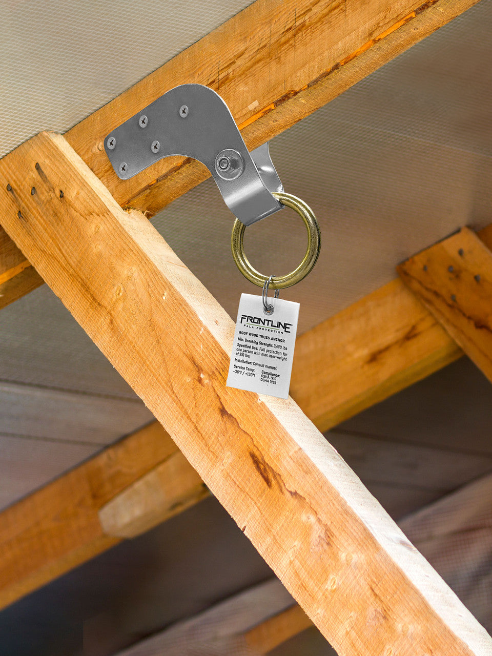Frontline ROWT18 truss anchor, angled view
