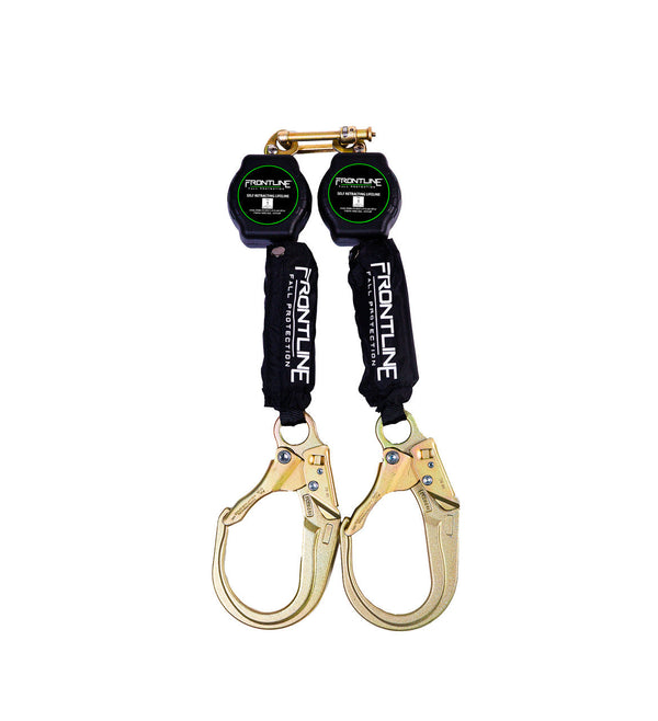 Frontline RPA062R twin-leg 6 ft aramid web SRL with steel rebar hooks