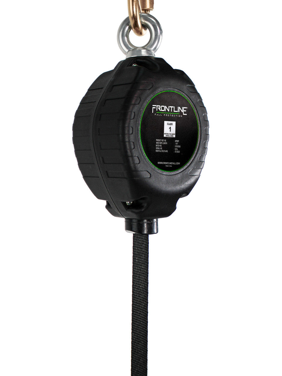 Frontline RPW11 11 ft web SRL showing the swivel top carabiner