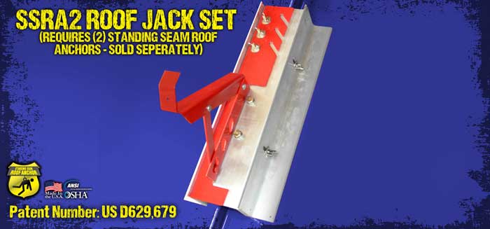 SSRA2 roof jack adapter installed on a standing seam panel
