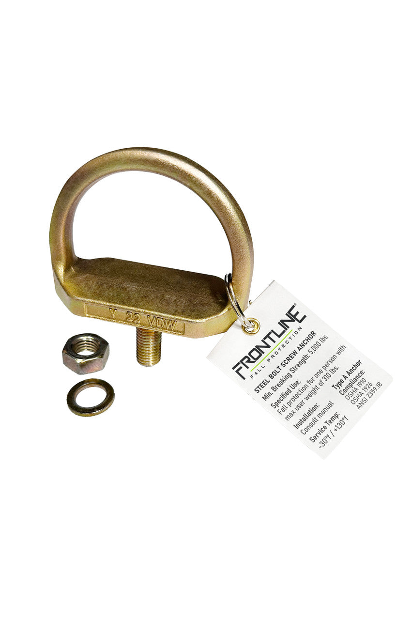 Frontline STB01 bolt-on steel anchor, angled view