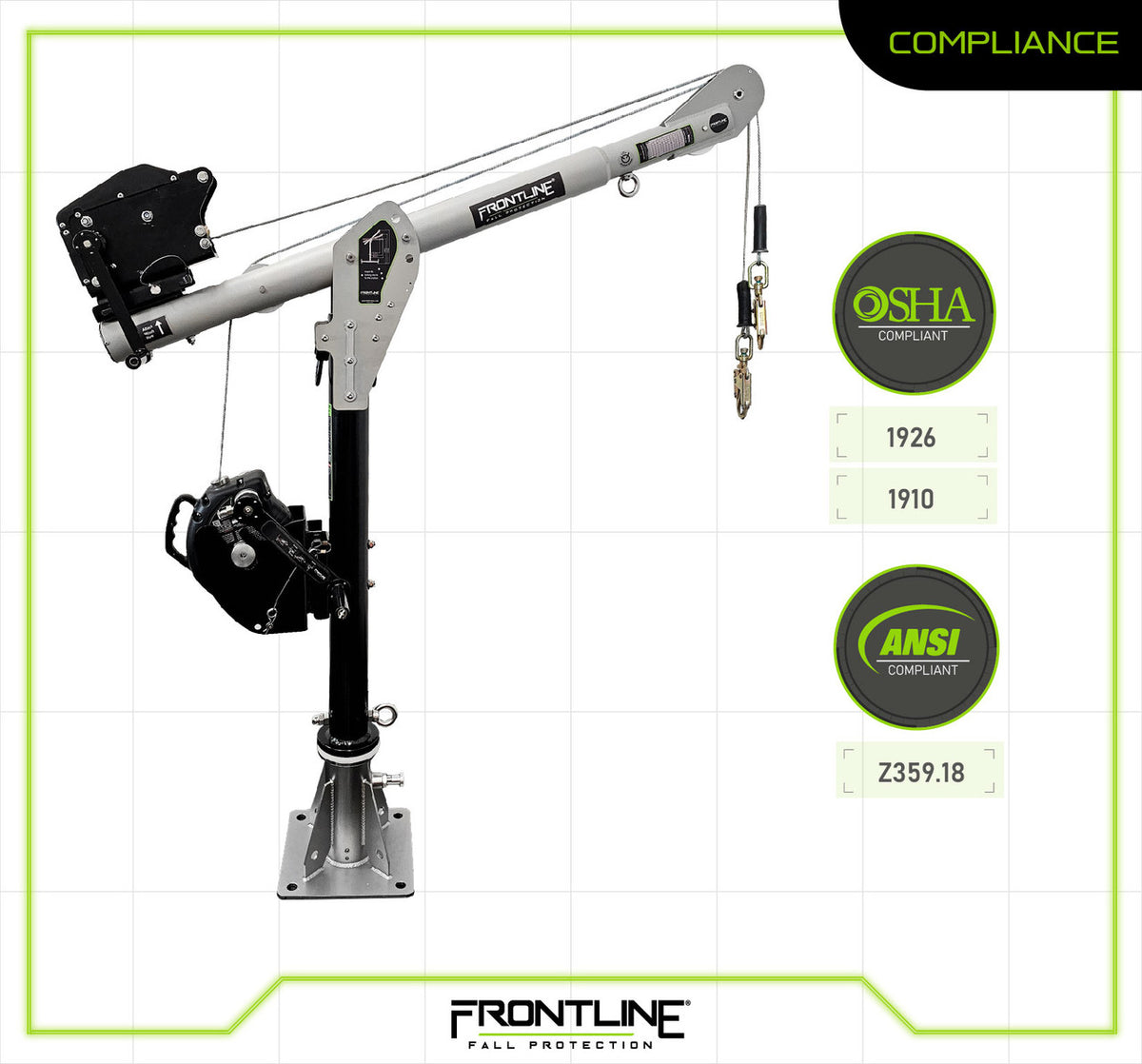 Frontline DAC floor mount compliance chart