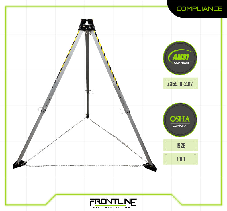 Frontline TAN07 MEGApod tripod compliance chart