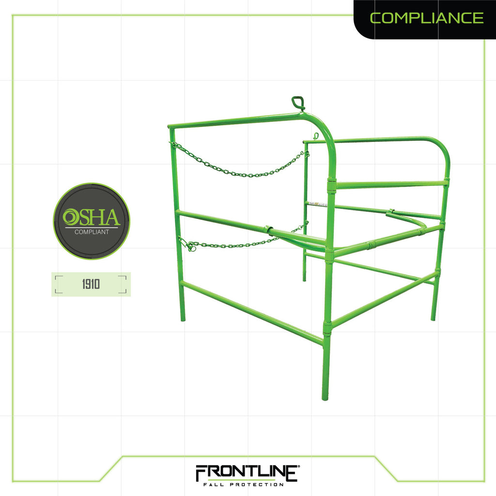 Frontline GUM manhole guardrail compliance chart