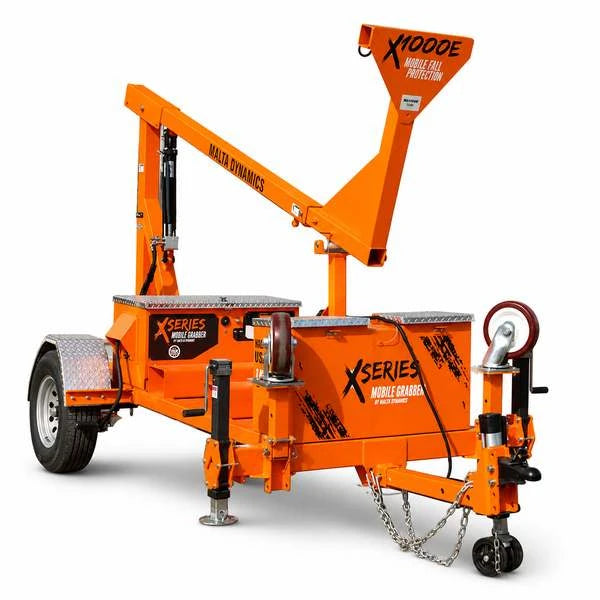 Malta Dynamics X1000E Mobile Grabber, Road-Towable Electric Overhead Anchor | Canada