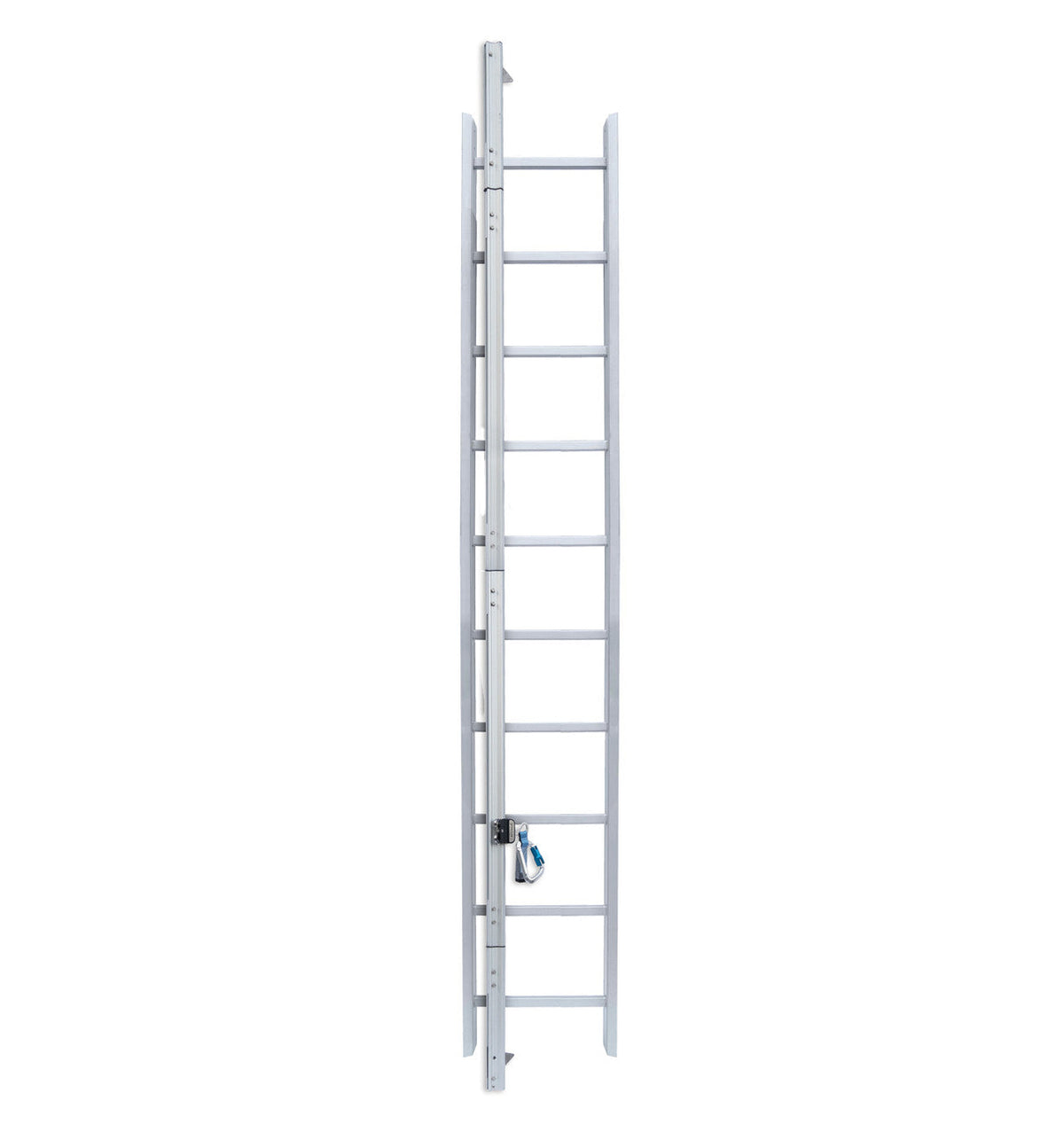 Frontline VLRS SecuRail Pro vertical lifeline rail on a roof access ladder