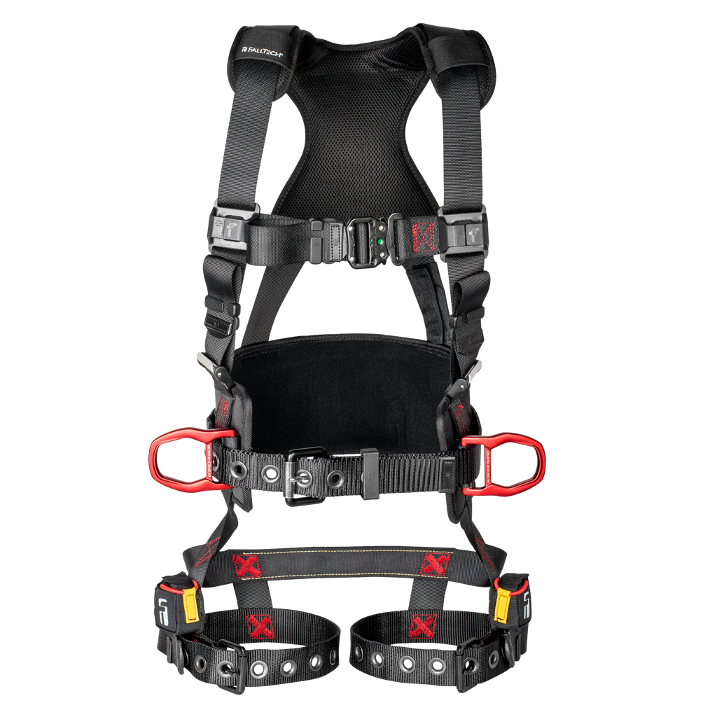 FallTech 8144 FT-Iron 3D construction belted harness, front view