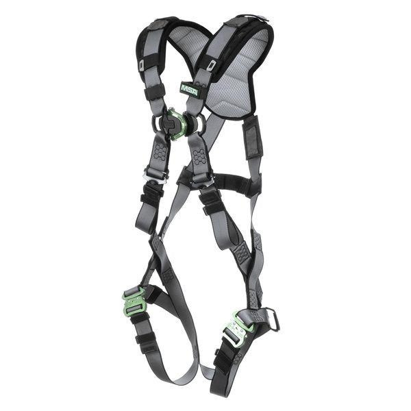 MSA V-FIT 10194656 Back/Chest D-Rings Full-Body Harness