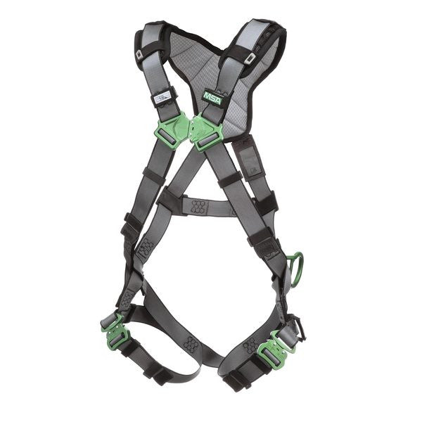 MSA V-FIT 10194874 Back/Hips D-Rings Full-Body Harness