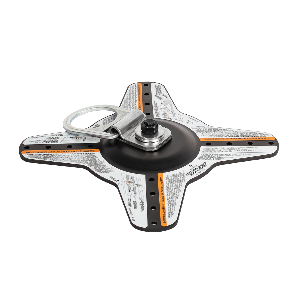 FallTech 7420 roof anchor, angled view
